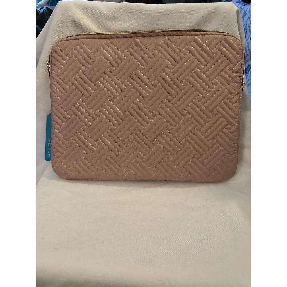 Bagsmart Quilted 13" Laptop Sleeve Pink for MacBook Pro HP Dell Lenovo